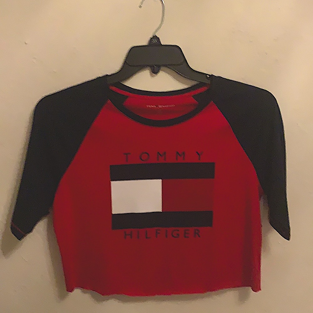 NWOT  Tommy Hilfiger Crop Top Red and Blue. S/P